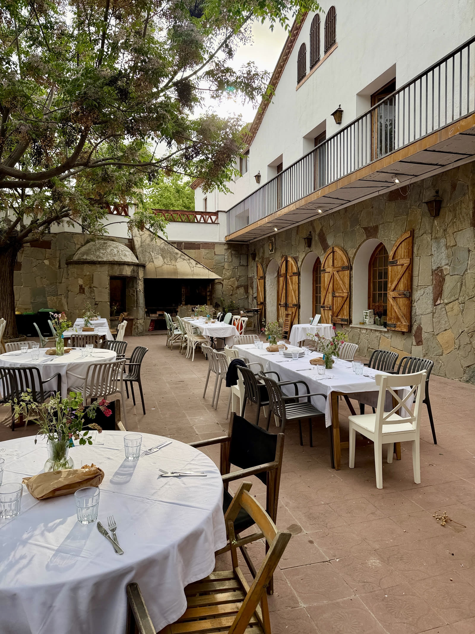 Long-table dinner at a masia outside Barcelona